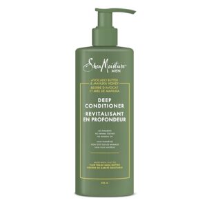SheaMoisture Men Deep Conditioner for curly hair Avocado Butter and Manuka Honey with Fair Trade Shea Butter 444 ml