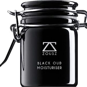 ZOUSZ Men's Moisturiser - Intense Hydration Face Moisturiser For Men With Hyaluronic Acid, Witch-Hazel and Black Oud. Protects, Restores & Balances Skin with Organic Ingredients - Vegan 50g